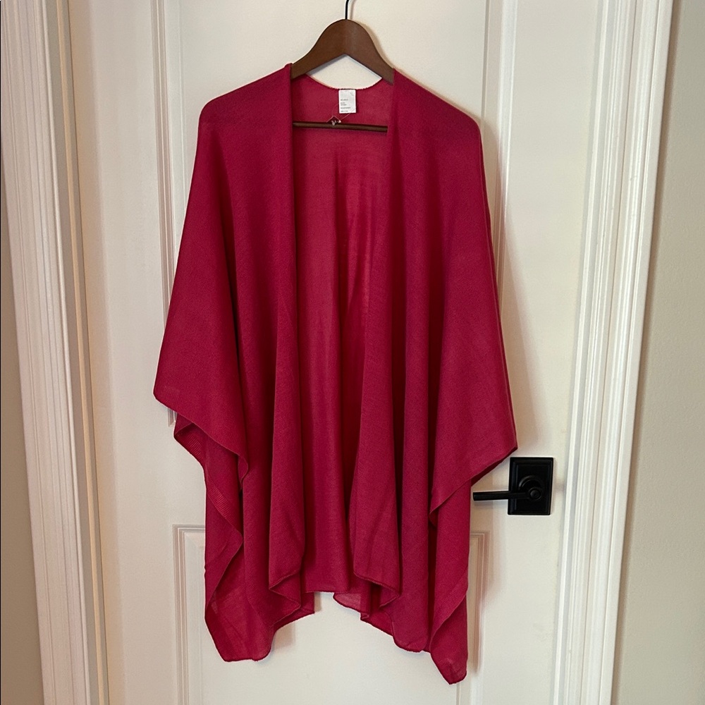Merona Dark Pink open front kimono shawl